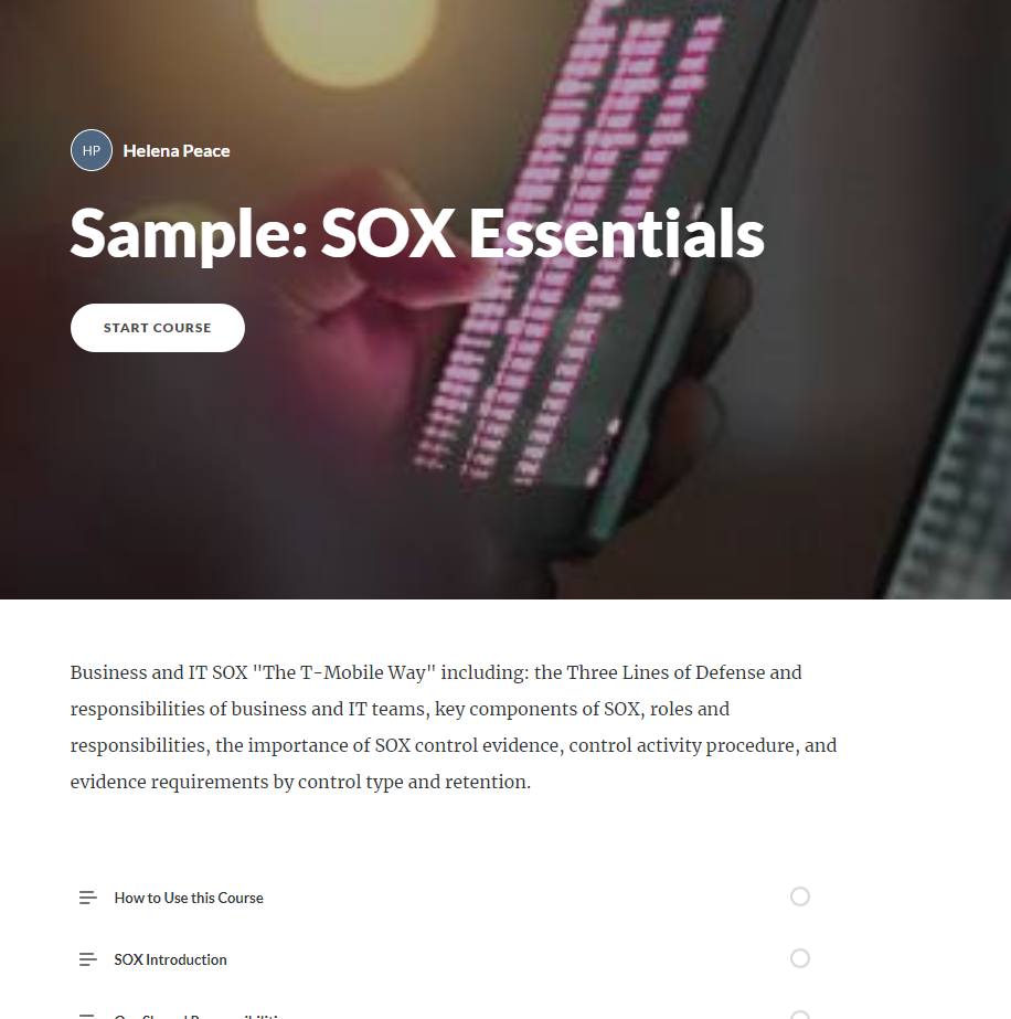 SOX Essentials
